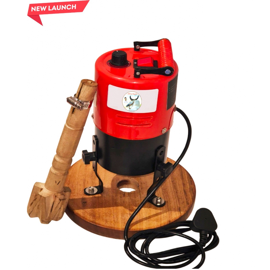 improved electric mathni / bilona (with speed regulator and clockwise & anticlock wise movement) विद्युत चलित मथनी / बिलोना गति नियंत्रक के साथ (capacity upto 2 to 8 litre) free shipping
