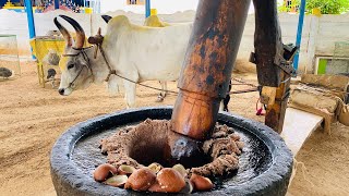 bull driven kolhu organic coconut oil (cold pressed in wooden machine) / शुद्ध नारियल तेल 100 ml (in glass bottle)