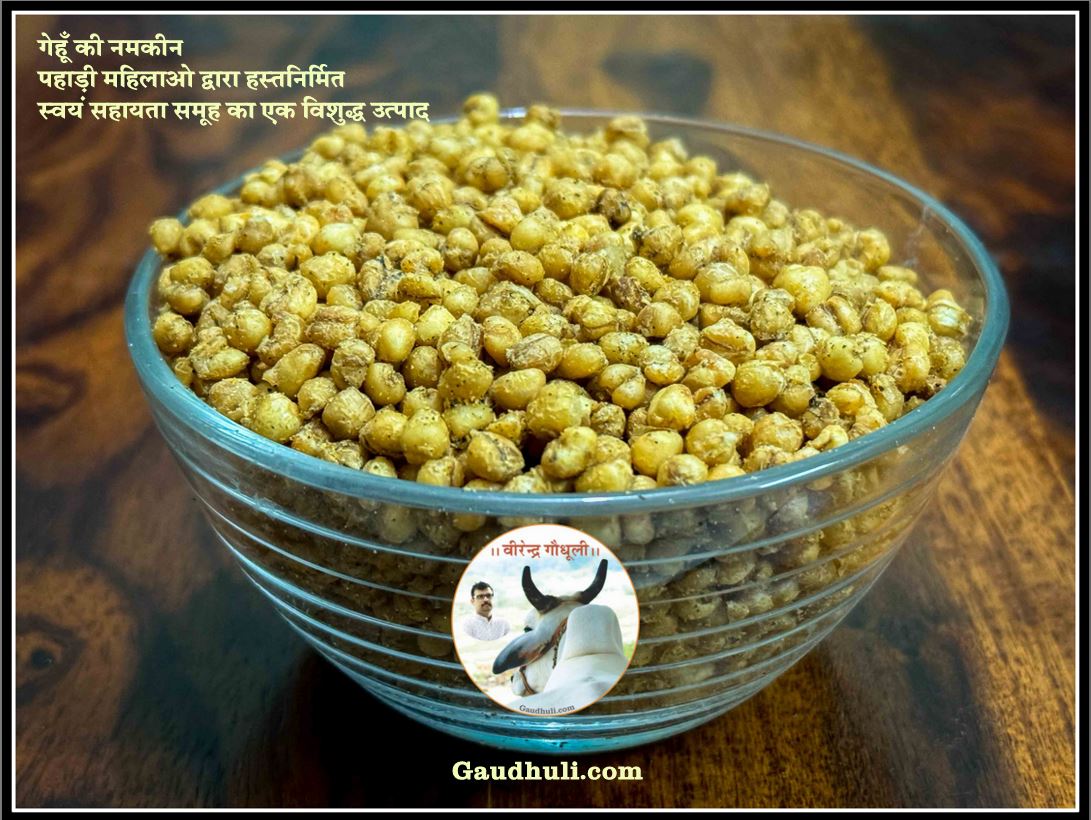 wheat namkeen mixed with masala / गेहूँ की नमकीन: (सरसों तेल एवं सेंधा नमक से बनी) 200 gm