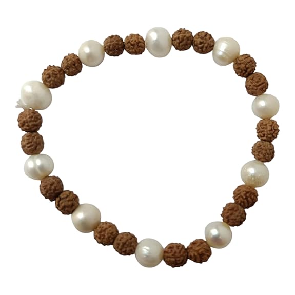 moti & rudraksha bracelet