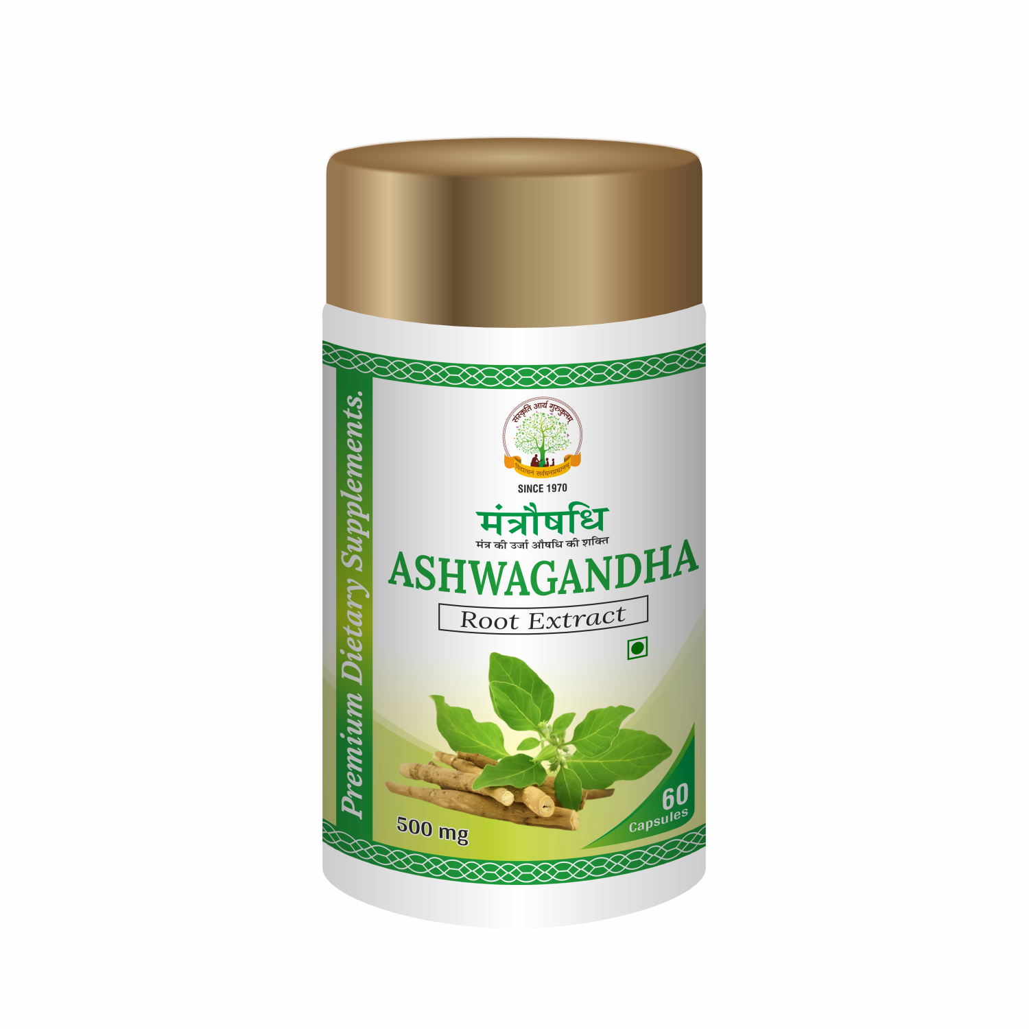 mantraushadhi ashwagandha capsule 60 cap