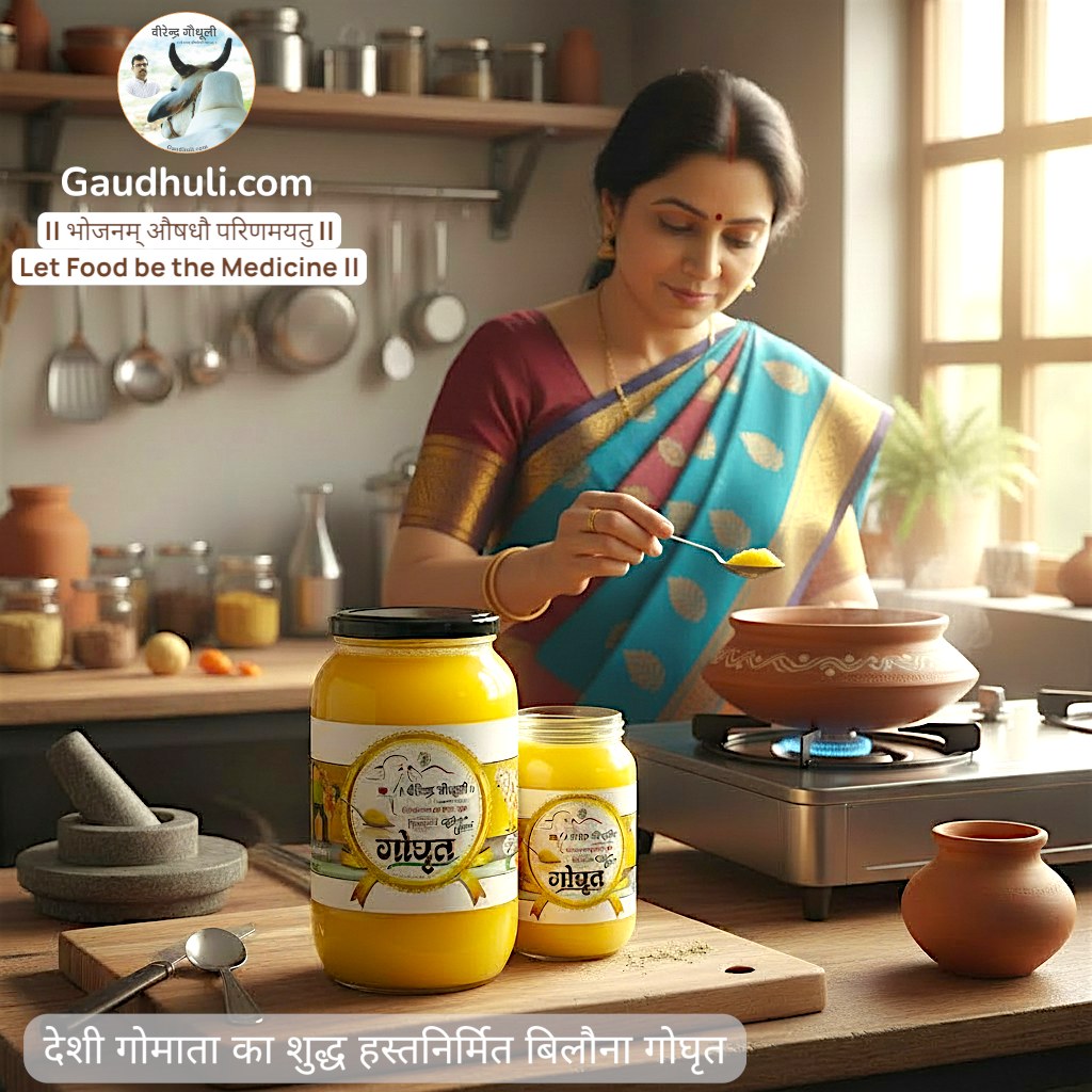 pure handmade gomata ghee (made from bilona) | बिलौना निर्मित गौमाता गौघृत |