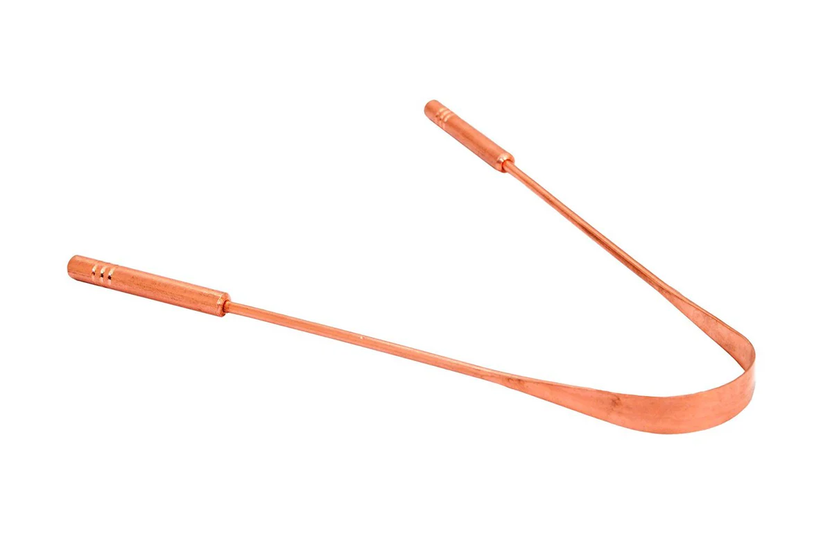 copper tongue cleaner/ ताँबा जीभ का क्लीनर