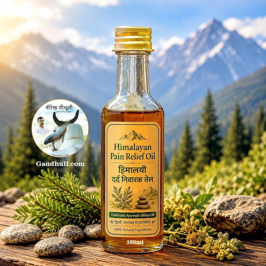 himalayan pain relief oil | हिमालयी दर्द निवारक तेल | natural ingredients | 100 ml