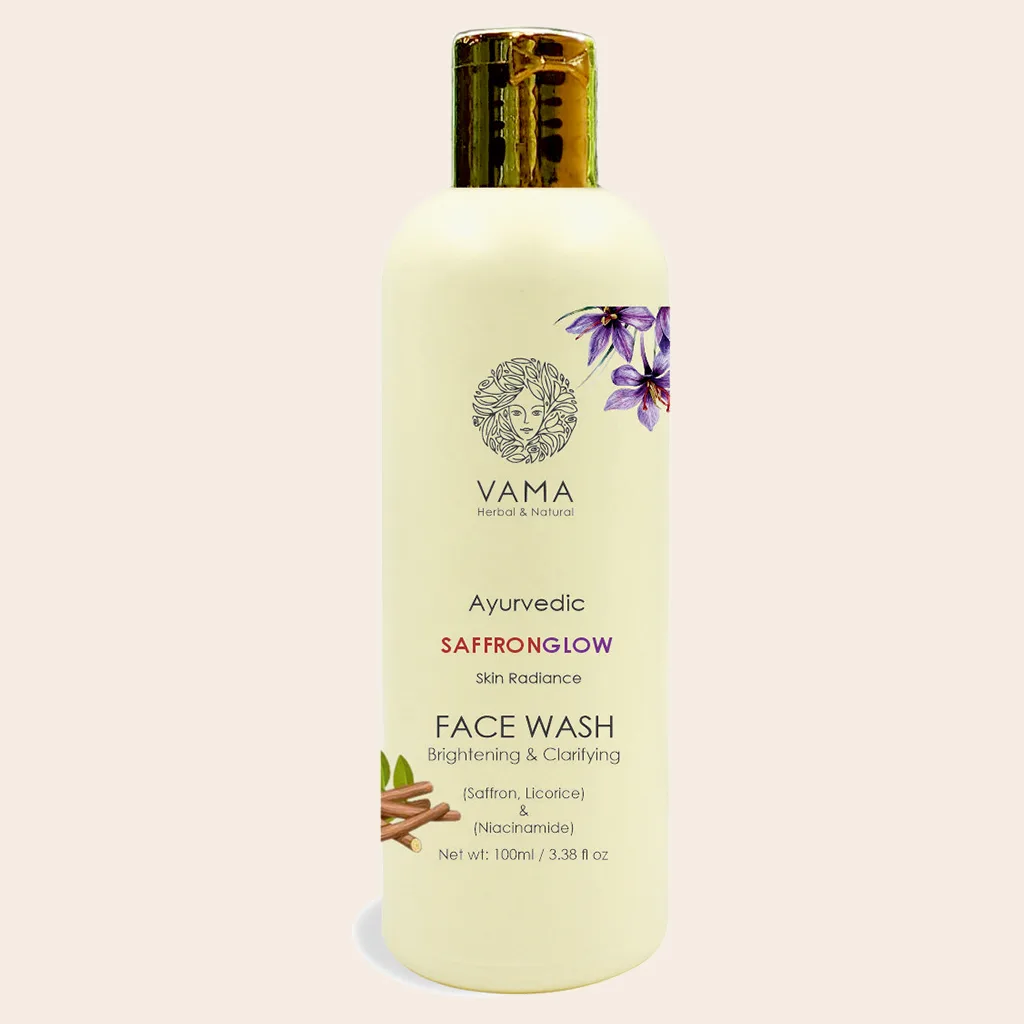 vama ayurvedic saffronglow facewash 100ml