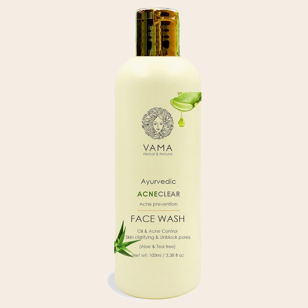 vama ayurvedic acne clear facewash 100ml