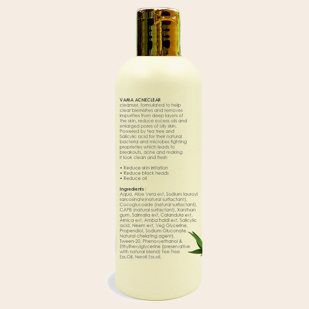 vama ayurvedic acne clear facewash 100ml