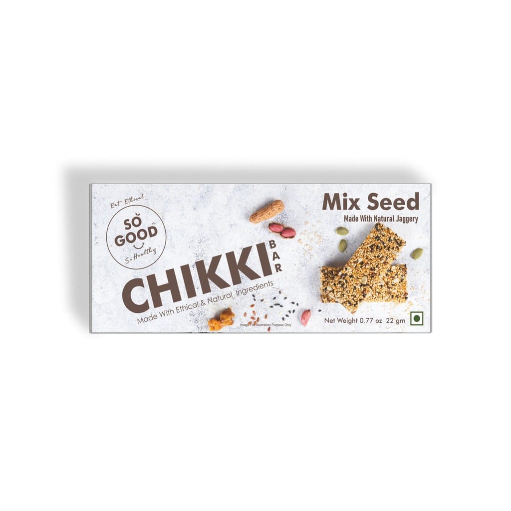 so good natural mix seed chikki bar 22gm