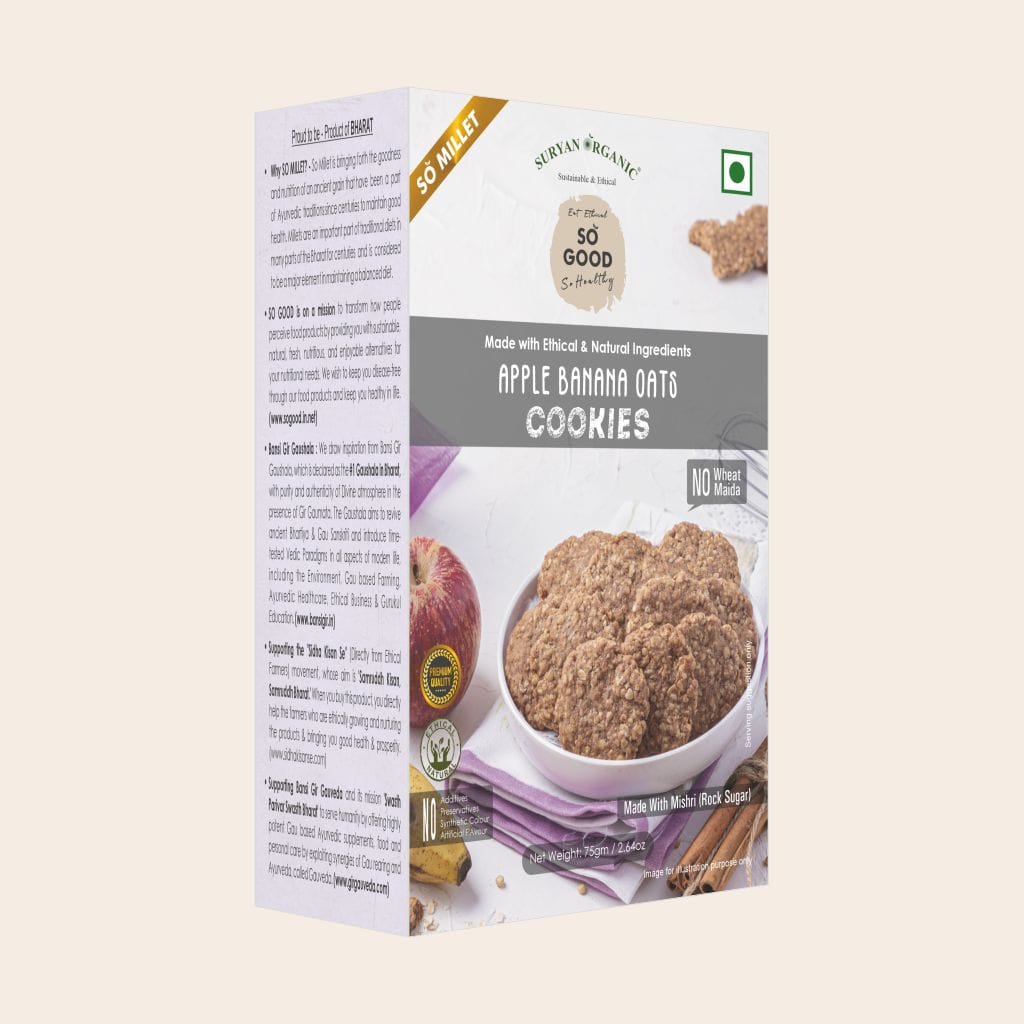 so good apple banana oats cookies 75gm