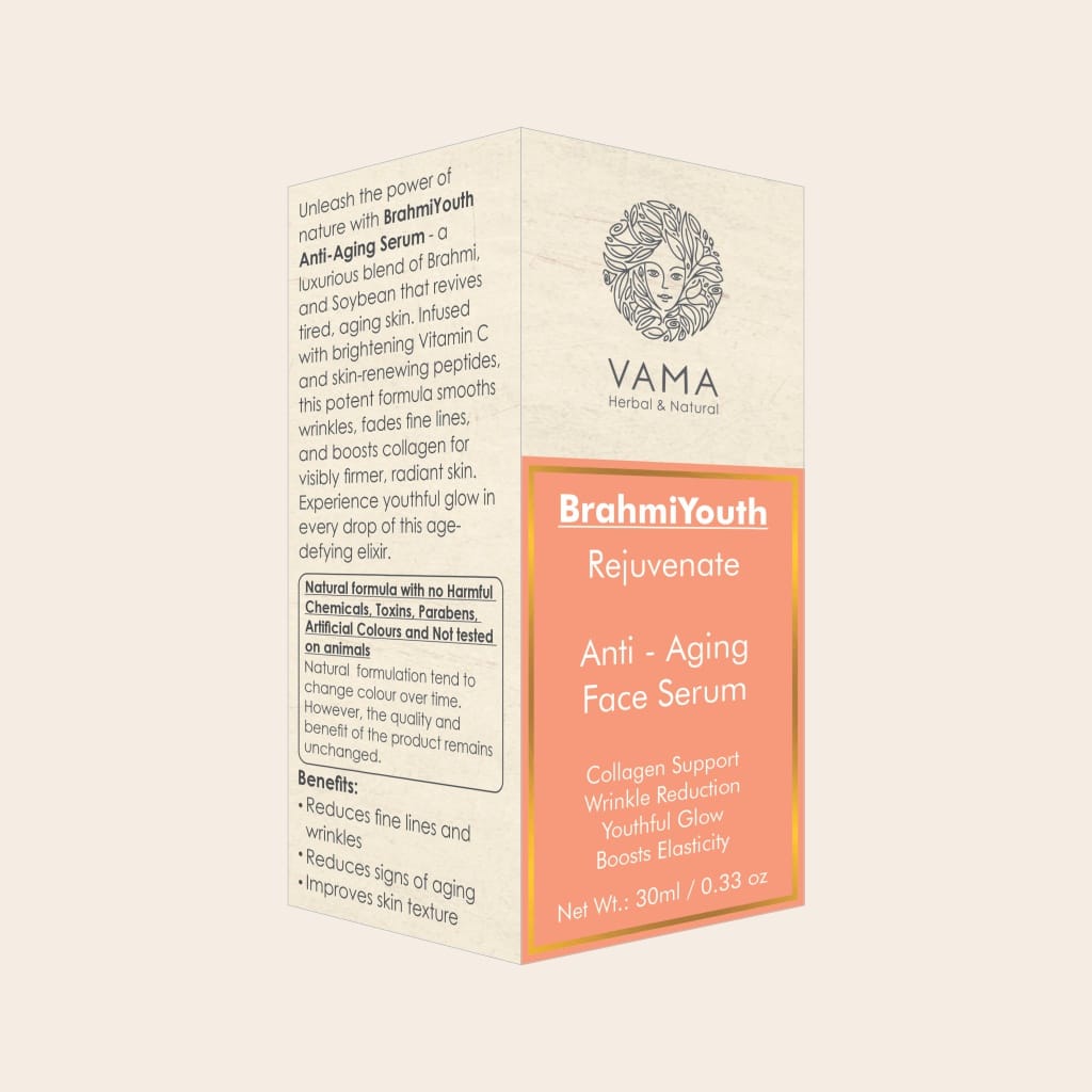 vama ayurvedic brahmiyouth anti aging face serum 30ml