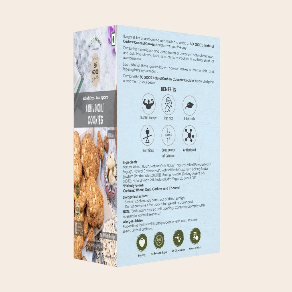 so good cashew coconut cookies 75gm