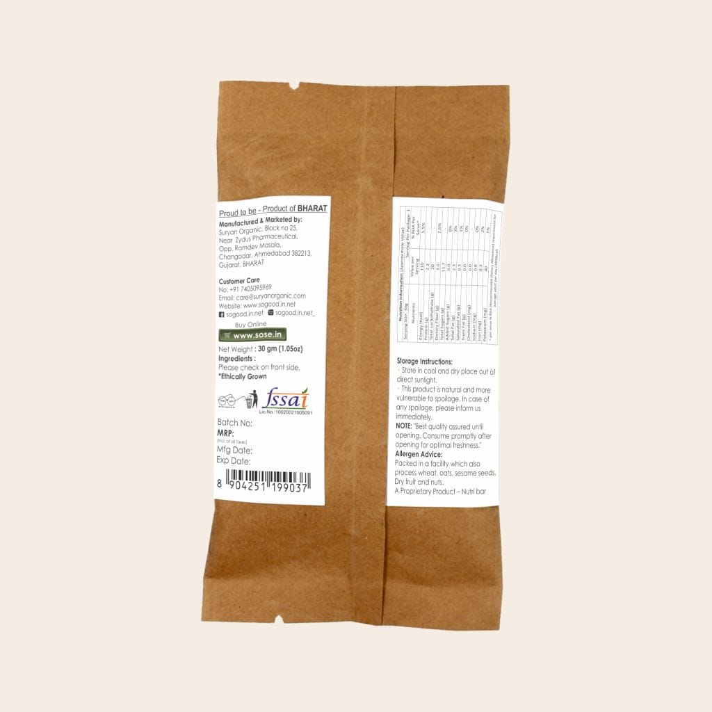 so good natural cinnamon nutri bar 30gm