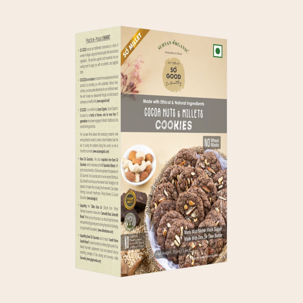 so good cocoa nuts millets cookies 75gm