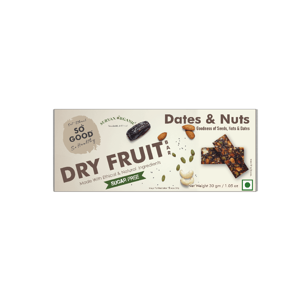 so good dates and nuts dry fruit bar 30gm