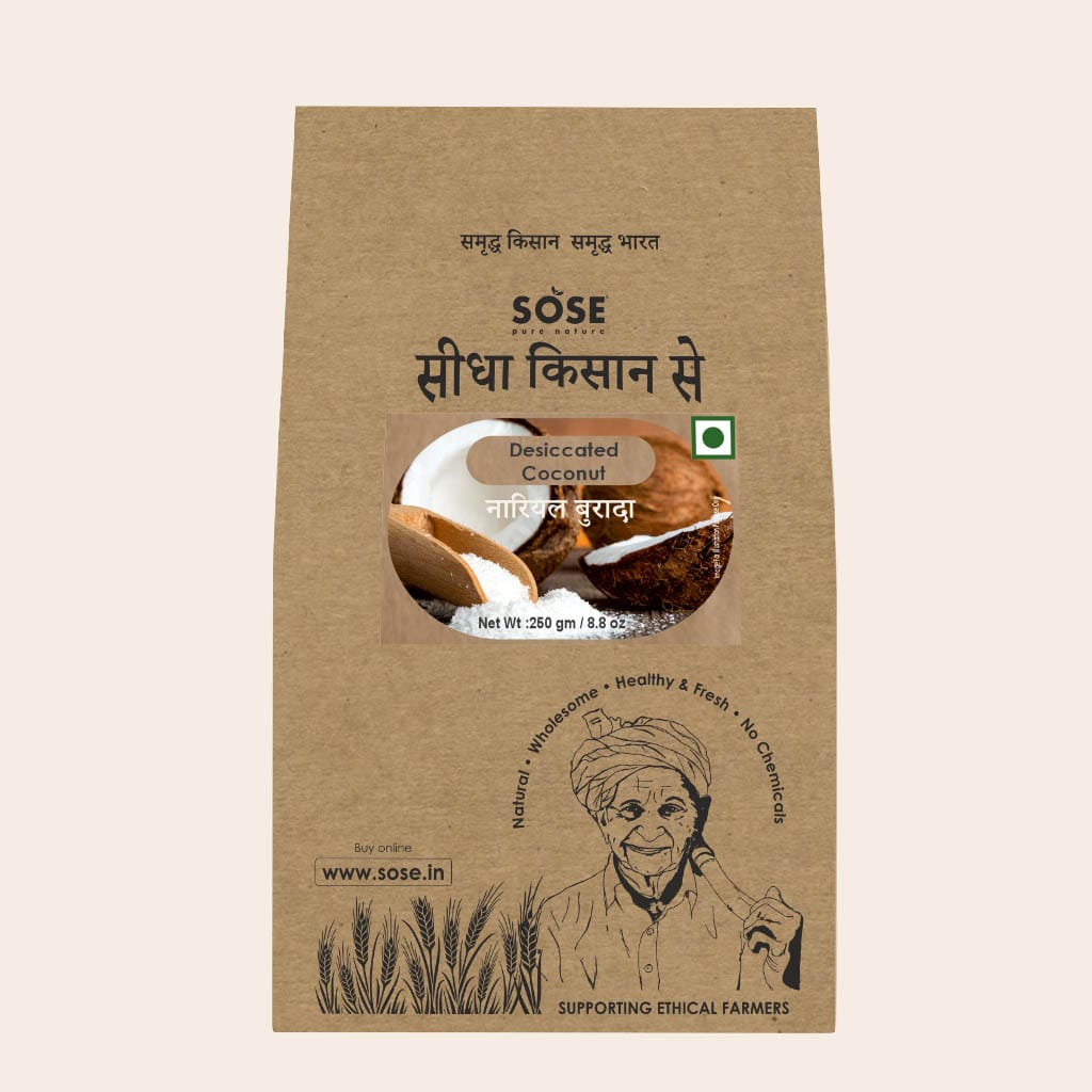sidha kisan se desiccated coconut 250gm