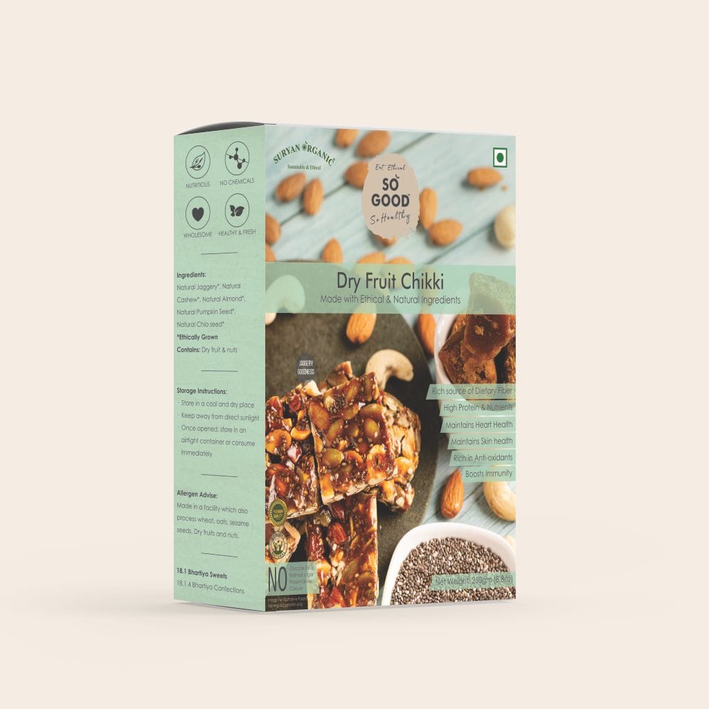 so good natural dry fruit chikki 250gm