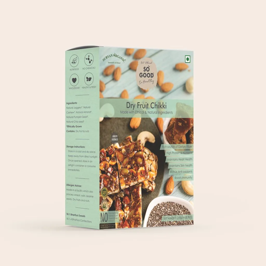 so good natural dry fruit chikki 250gm