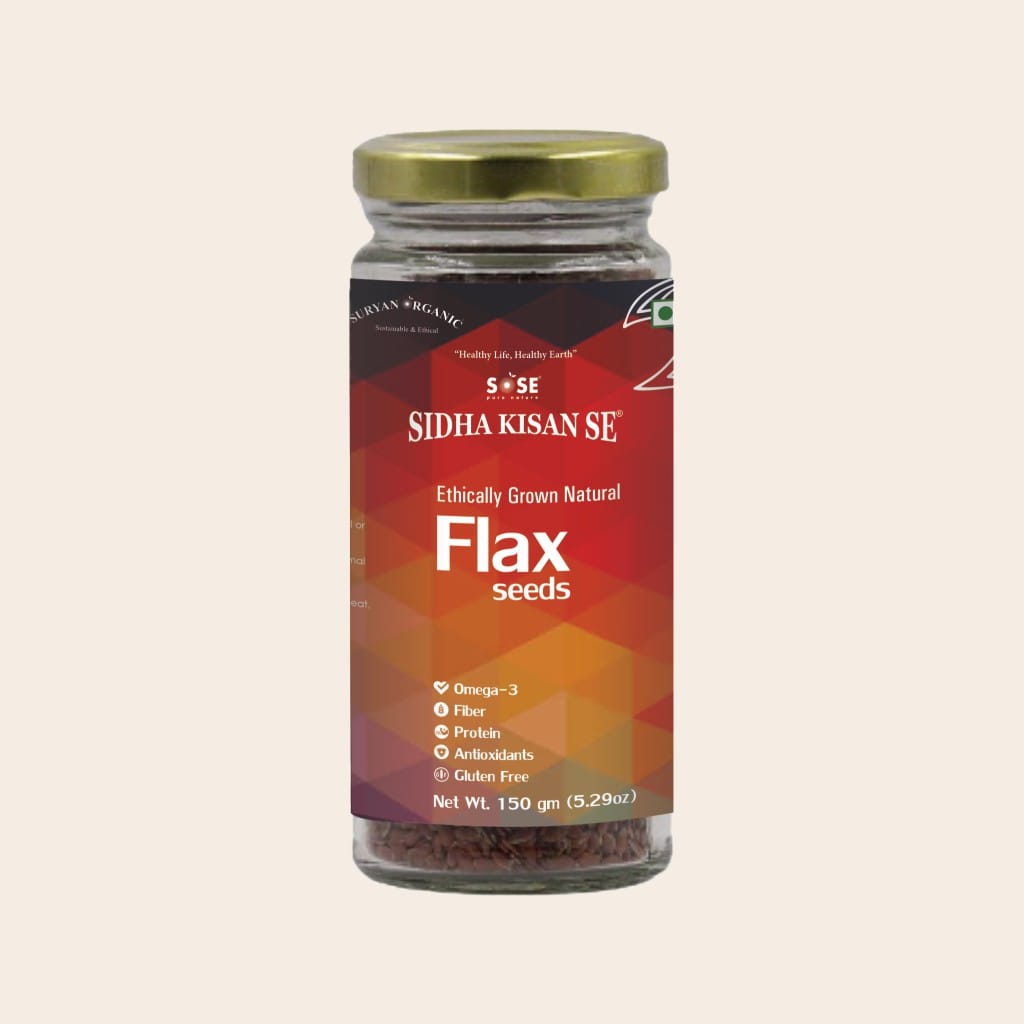 sidha kisan se natural flax seeds (alsi) 150gm