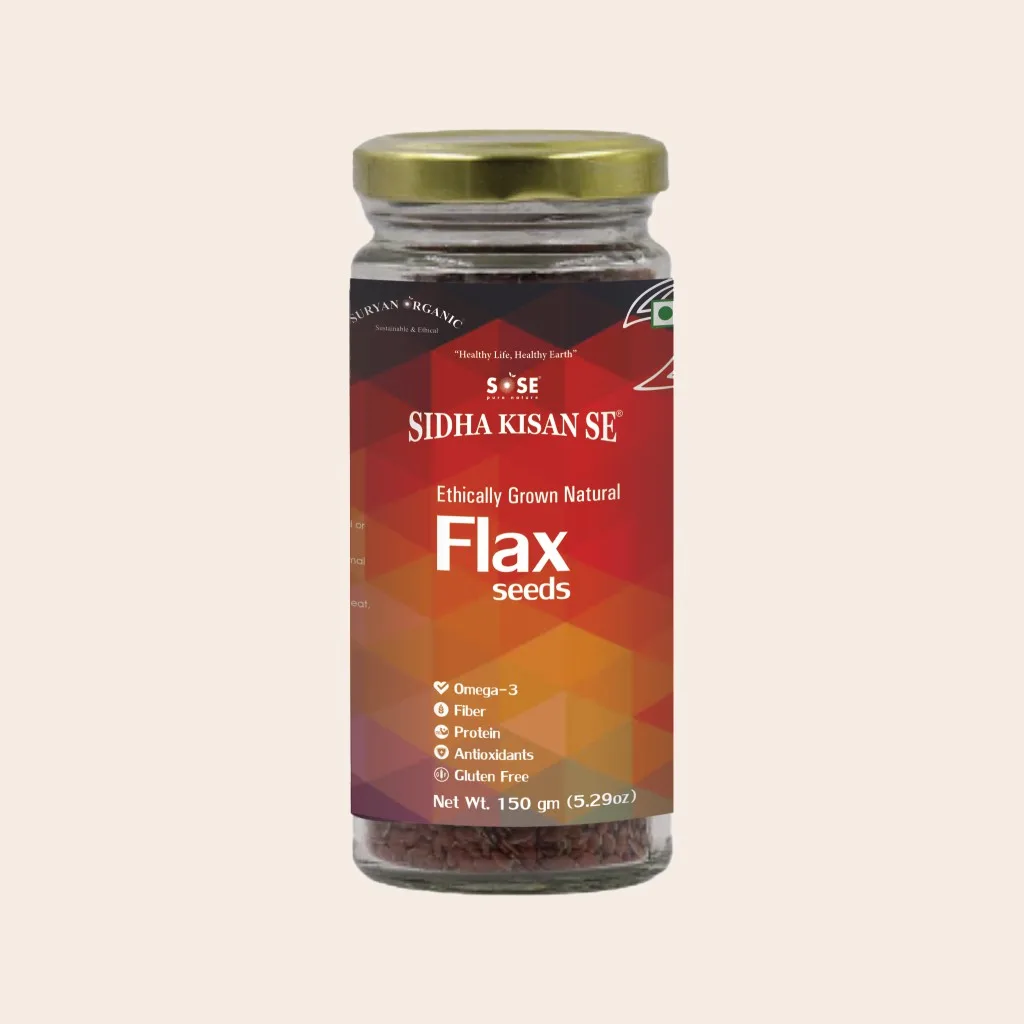 sidha kisan se natural flax seeds (alsi) 150gm