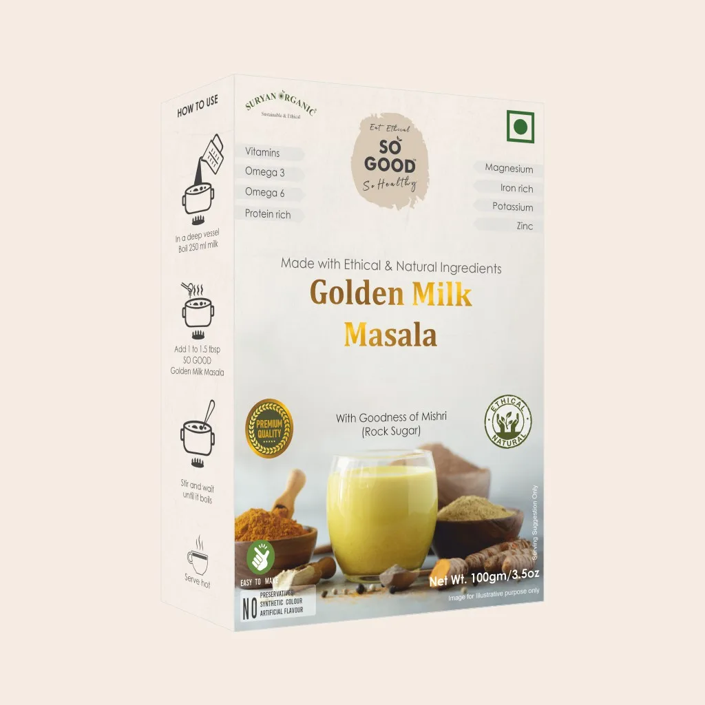 so good natural golden milk masala 100gm