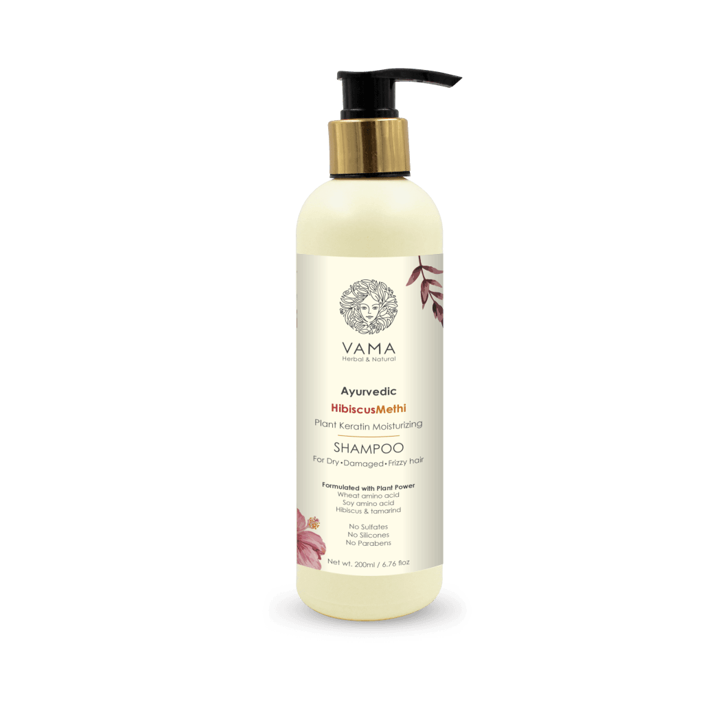 vama ayurvedic hibiscus methi dry hair shampoo 200ml