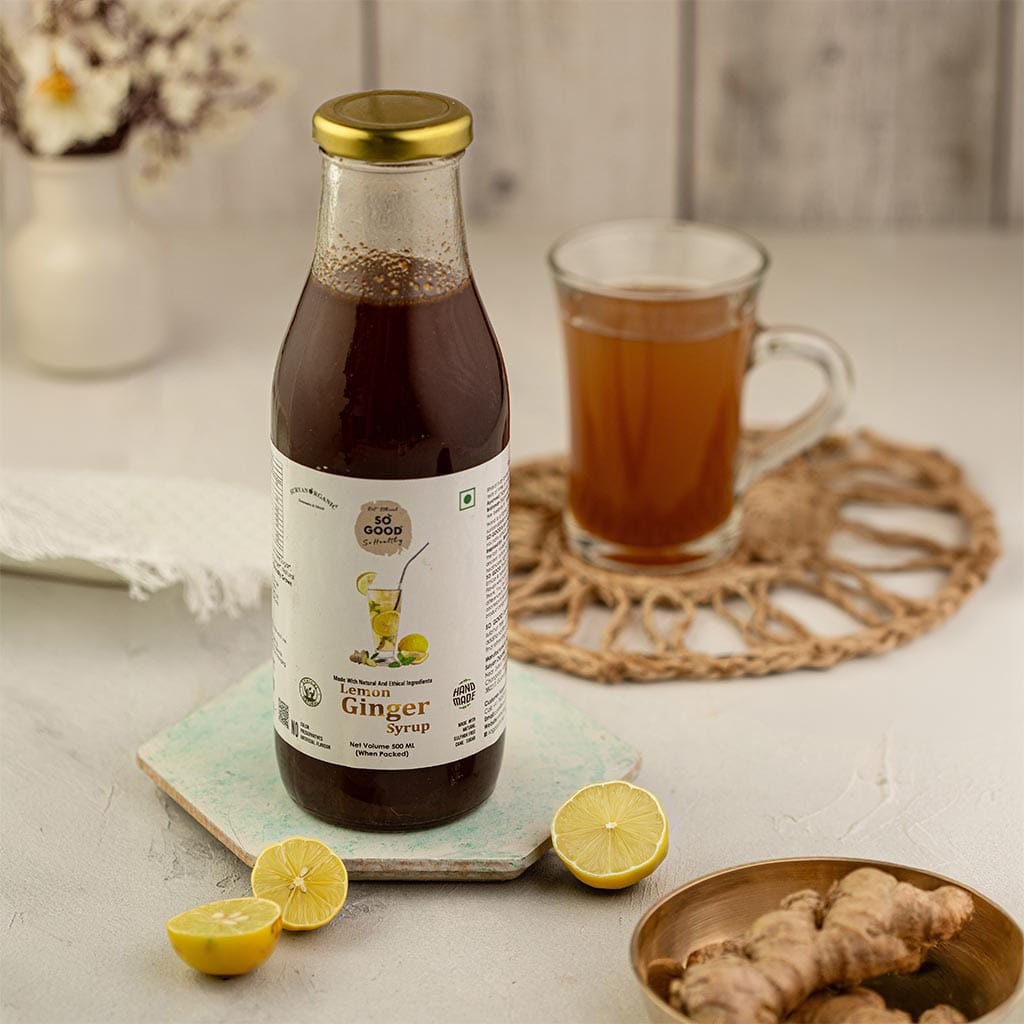 so good natural lemon ginger syrup 500ml