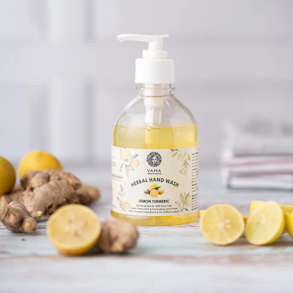 vama lemon turmeric herbal handwash 250ml