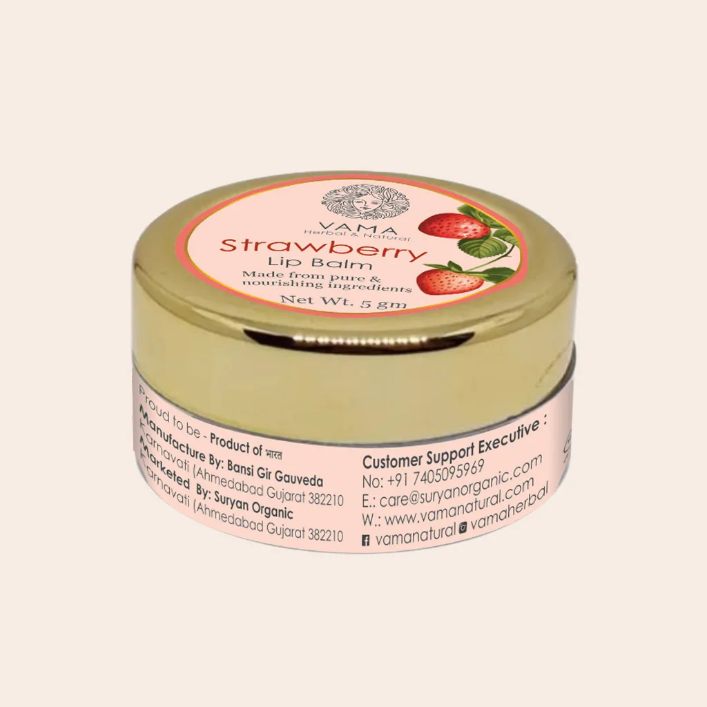 vama strawberry lip balm 5gm