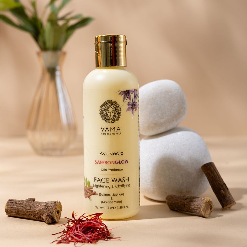 vama ayurvedic saffronglow facewash 100ml