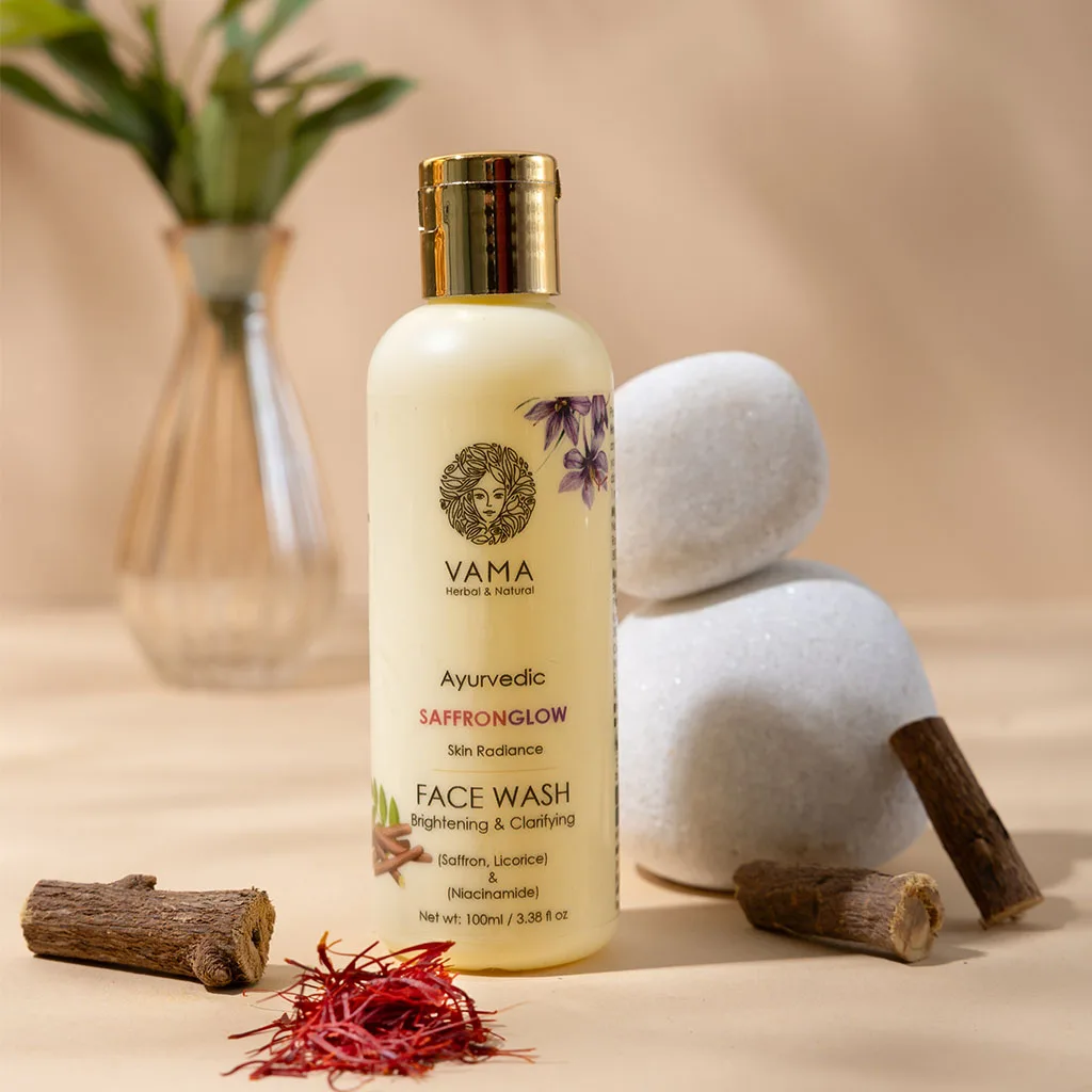 vama ayurvedic saffronglow facewash 100ml