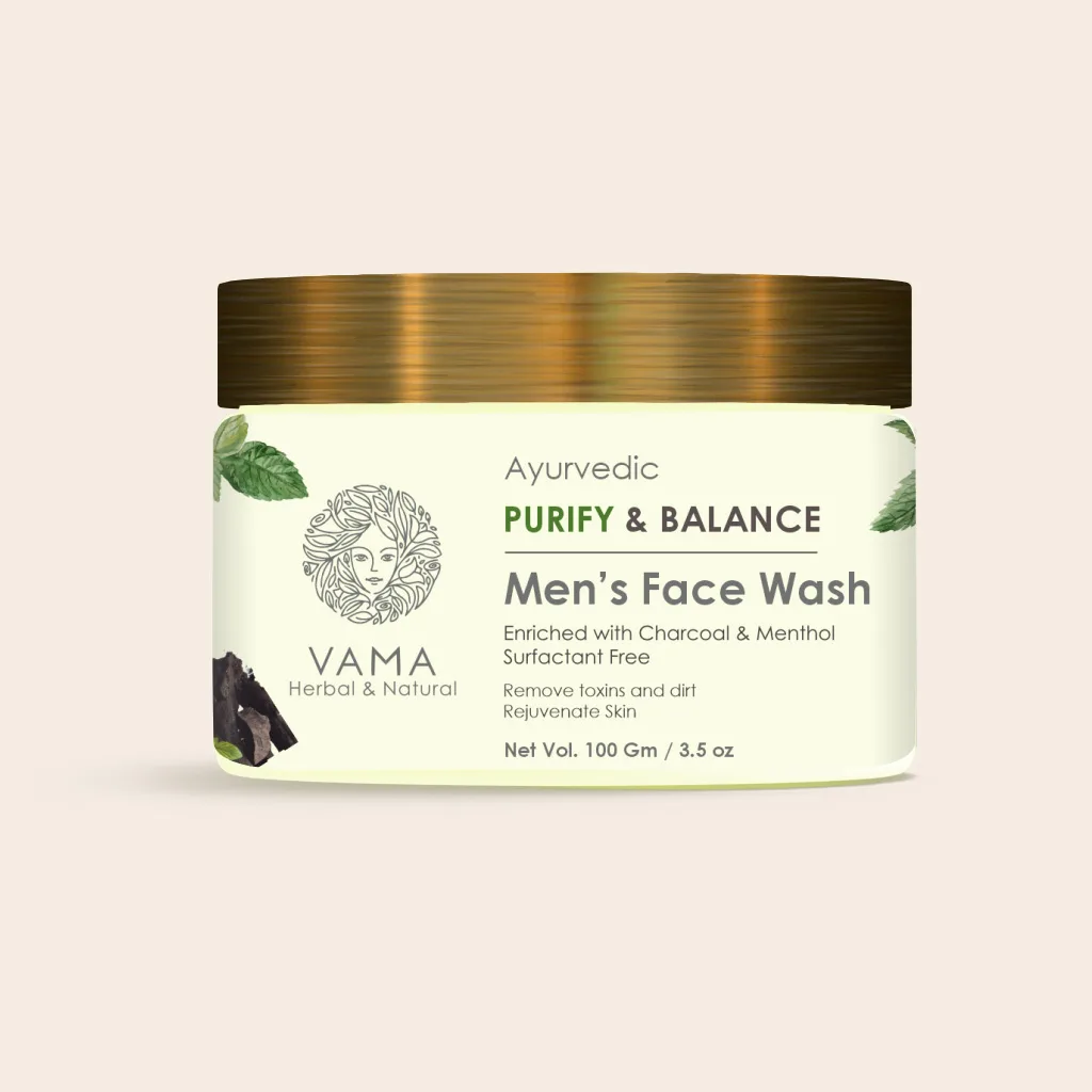 vama ayurvedic purify & balance men's facewash 100gm