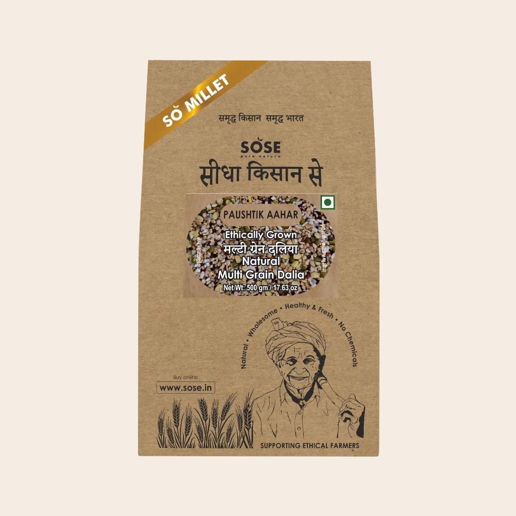 sidha kisan se natural paushtik ahar multi grain dalia 500gm