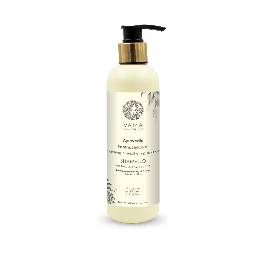 vama ayurvedic reetha shikakai oily hair shampoo 200ml