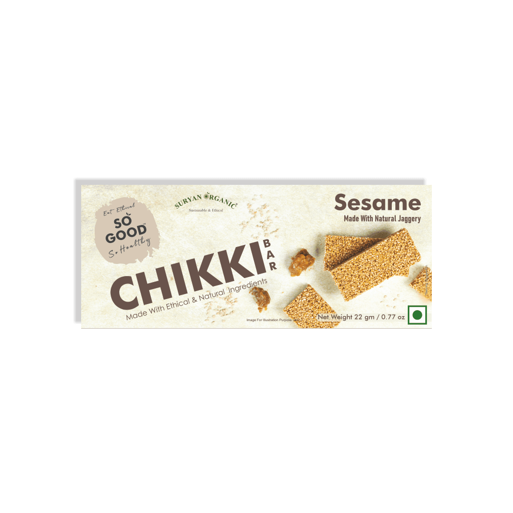 so good natural sesame chikki bar 22gm