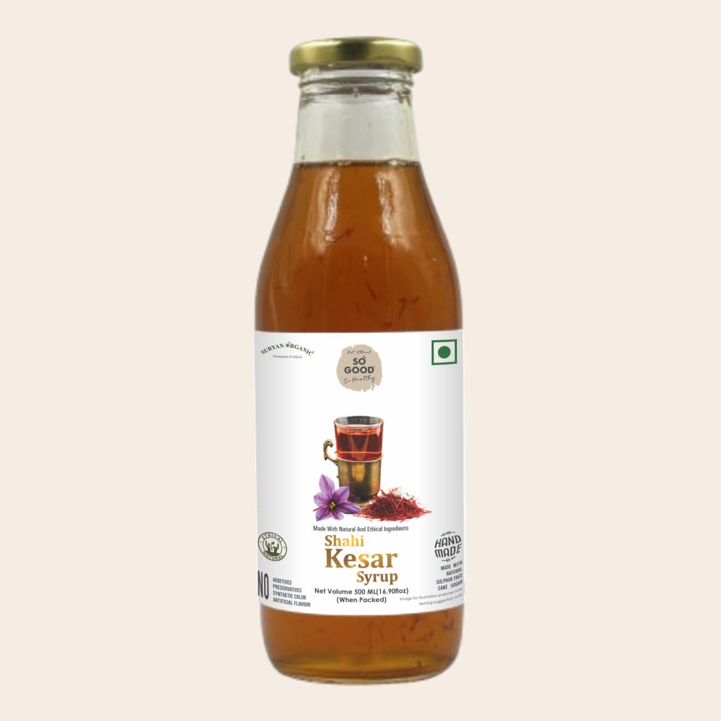 so good natural shahi kesar syrup 500ml
