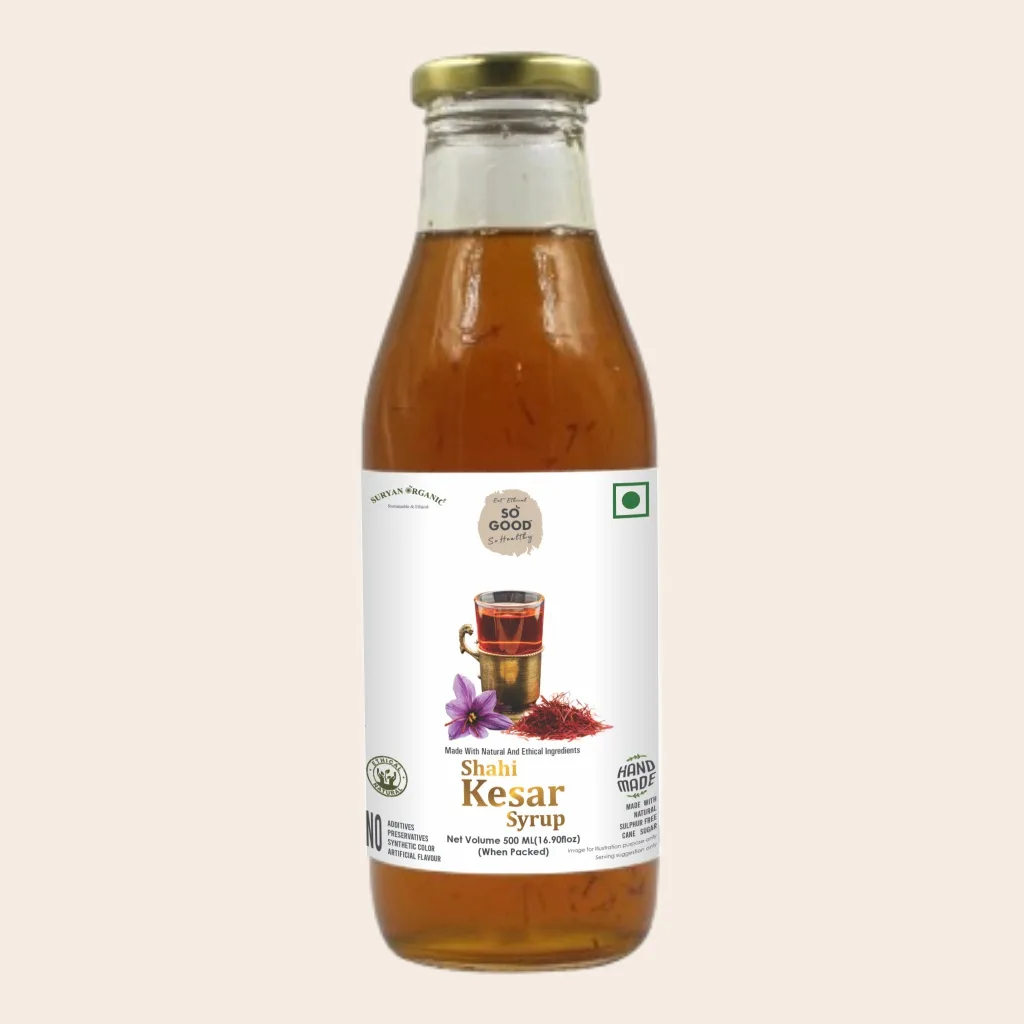 so good natural shahi kesar syrup 500ml