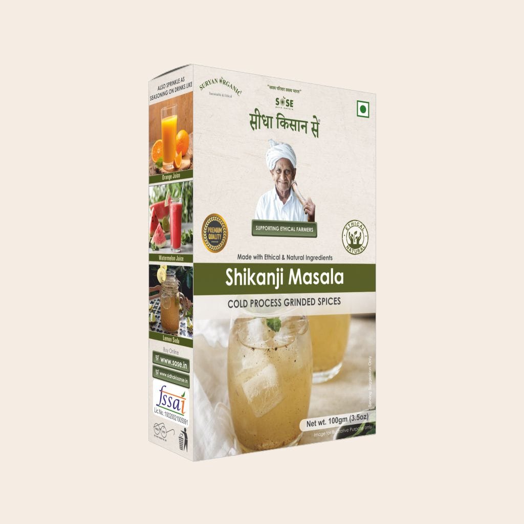 sidha kisan se natural shikanji masala 100gm